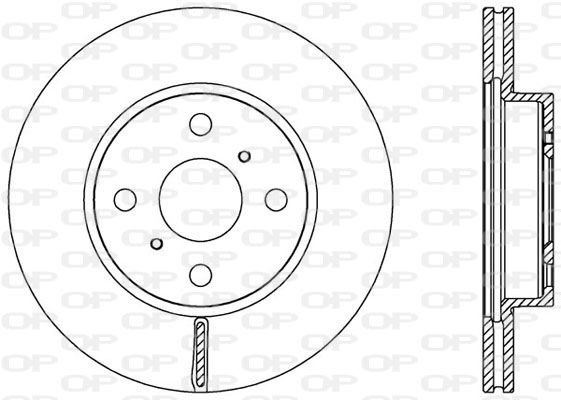 OPEN PARTS Тормозной диск BDA2526.20